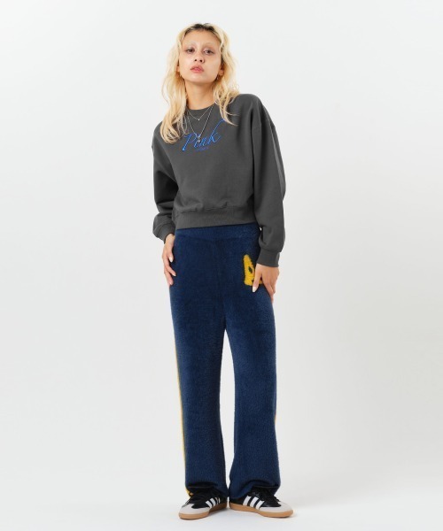 atmos girls トレーナー スウェット pink Cropped Sweat Shirt