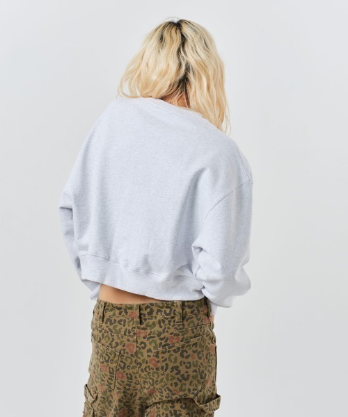 atmos girls トレーナー スウェット pink Cropped Sweat Shirt