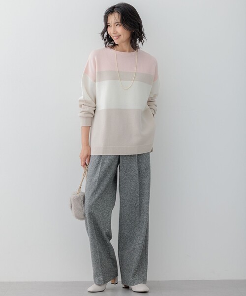 23区 ニット セーター 「Oggi1月号掲載/洗える」ウールカシミヤ