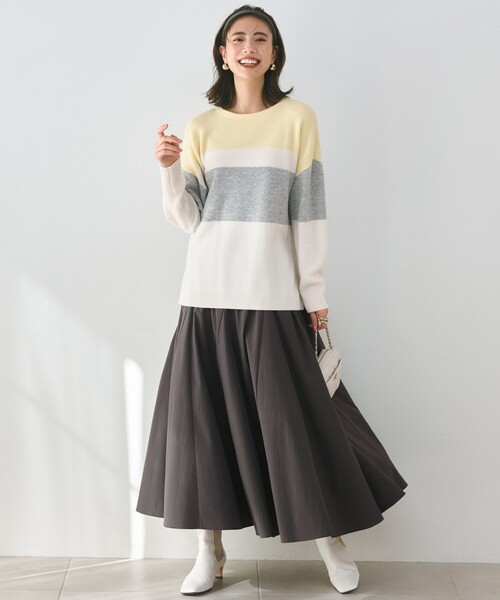 23区 ニット セーター 「Oggi1月号掲載/洗える」ウールカシミヤ