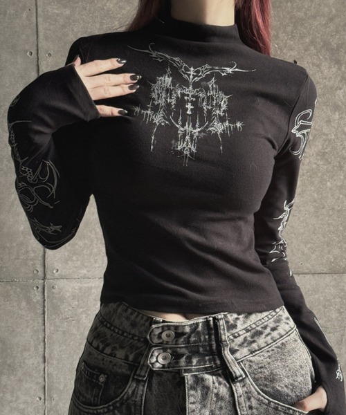 tシャツ lily pattern tops レディース メンズ