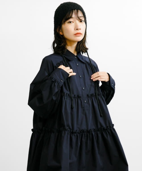 KBF ワンピース ティアードバルーンミニワンピース : ZOZOTOWN