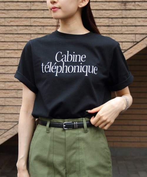 tシャツ THE SHINZONE/シンゾーン　キャビンテレフォンTEE　CABIN TELEPHONIQUE TEE　25SMSCU15 レディース THE SHINZONE tシャツ SHINZONE/シンゾーン キャビンテレフォン