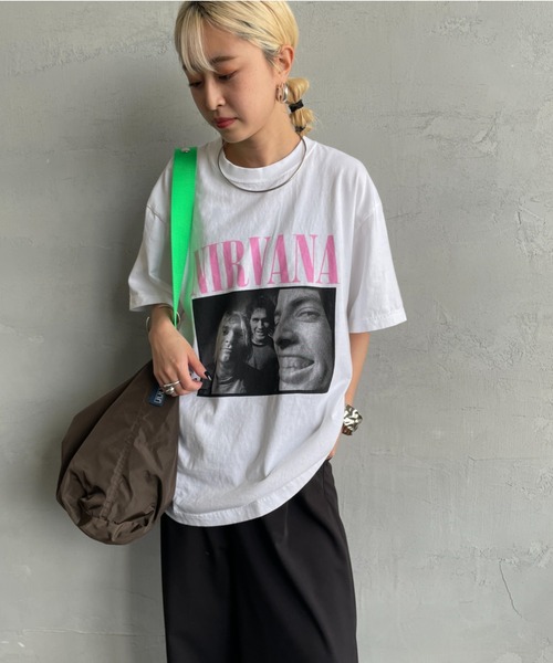 tシャツ 「GOOD ROCK SPEED/グッドロックスピード」 別注 NIRVANA フォトプリントロックTシャツ レディース メンズ GOOD ROCK SPEED tシャツ 「GOOD SPEED/グッドロックスピード