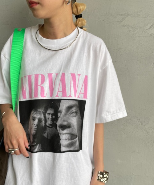 tシャツ 「GOOD ROCK SPEED/グッドロックスピード」 別注 NIRVANA フォトプリントロックTシャツ レディース メンズ GOOD ROCK SPEED tシャツ 「GOOD SPEED/グッドロックスピード