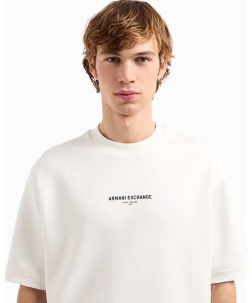 tシャツ 「A|X アルマーニ エクスチェンジ」AXロゴ 半袖クルーネックトップス メンズの画像