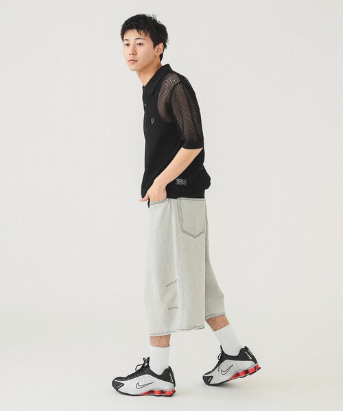 FRED PERRY ポロシャツ ポロ 「別注」FRED / オープンニットポロ