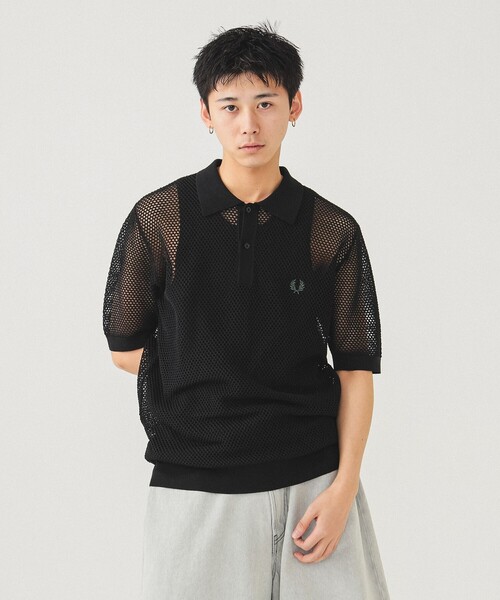 FRED PERRY ニットポロシャツ レディース Fred Perry フレッドペリー Knitted Shirt