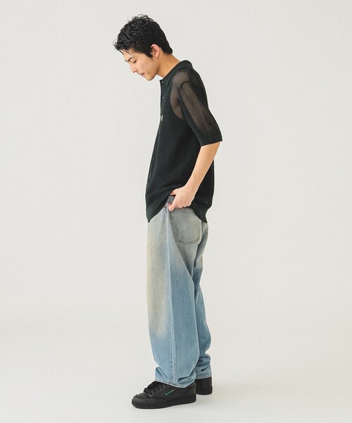 フレッドペリー ニットポロ FRED PERRY ポロシャツ ポロ 「別注」FRED / オープンニットポロ