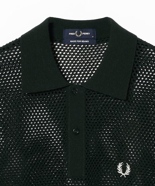 FRED PERRY ポロシャツ ポロ 「別注」FRED / オープンニットポロ