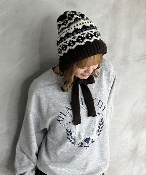 ニット帽 ニットキャップ カウチンデザインニット帽 メンズ レディース