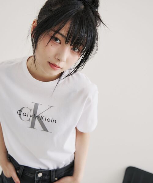 tシャツ クラッシック モノロゴ クルーネック Tシャツ レディース