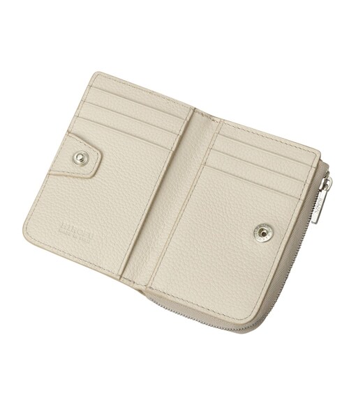 二つ折り財布 財布 「ピウメノ」ミニ財布 レザー コンパクト ウォレット 本革（商品番号：P25-65502） レディースの画像