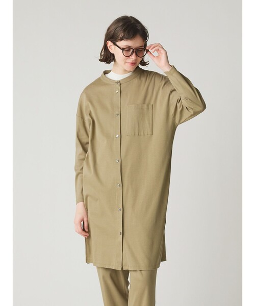 ブラウス シャツ MidiUmi  ロングシャツ レディース