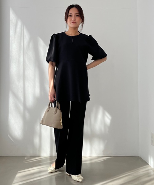 ブラウス シャツ ZOZO限定 2025春夏新作 バルーンスリーブペプラムブラウス レディース MISCH MASCH ブラウス シャツ ZOZO限定 2025春夏新作 バルーン