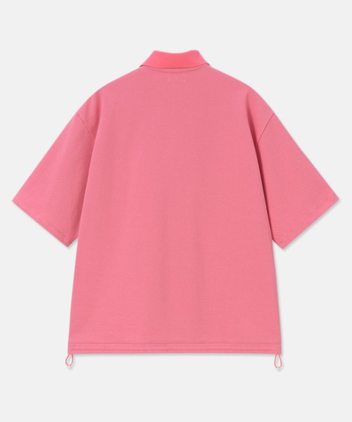 ランバンオンブルーポロシャツ 50 ブルー ポロカラー 半袖 杢調 /DU en Bleu &frasl; lanvin bleu（ポロシャツ｜トップス）：メンズ Bleu｜ランバンオンブルー（メンズ）のポロシャツ