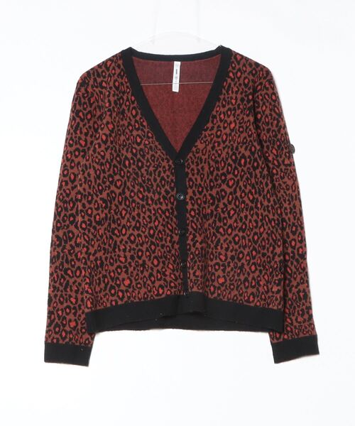 グラム レオパードニットカーディガン Big Leopard Cardigan / ビッグ