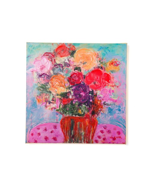 Francfranc SANDY WELCH アートボード フローラ ピンク Francfranc ポスター SANDY WELCH アートボード フローラ ピンク