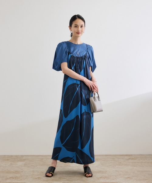 tシャツ 「洗える」クリア天竺ボリュームスリーブプルオーバー「お仕事・通勤対応」 レディース ROPE' tシャツ 「洗える」クリア天竺ボリュームスリーブプル