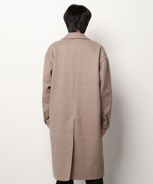 「Beno」 チェスターコート M ライトベージュ メンズ_画像3