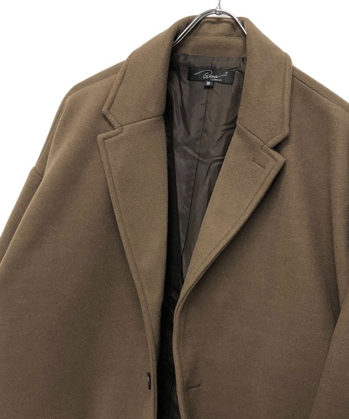 「Beno」 チェスターコート M ライトベージュ メンズ_画像8