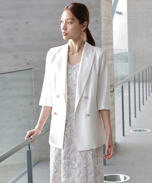 DRESS+（ドレスプラス） ジャケット テーラードジャケット ダブル 