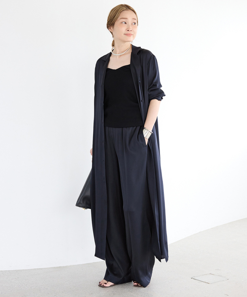 Deuxieme Classe 23SS SILK SATIN EASYパンツ Deuxieme Classe 23SS SILK SATIN EASYパンツ