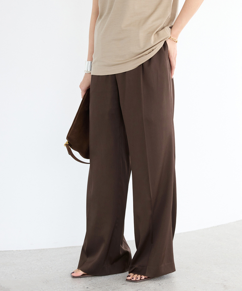Deuxieme Classe パンツ *SILK SATIN イージーパンツ レディース