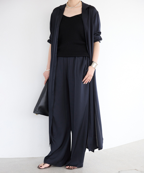 Deuxieme Classe パンツ *SILK SATIN イージーパンツ レディース