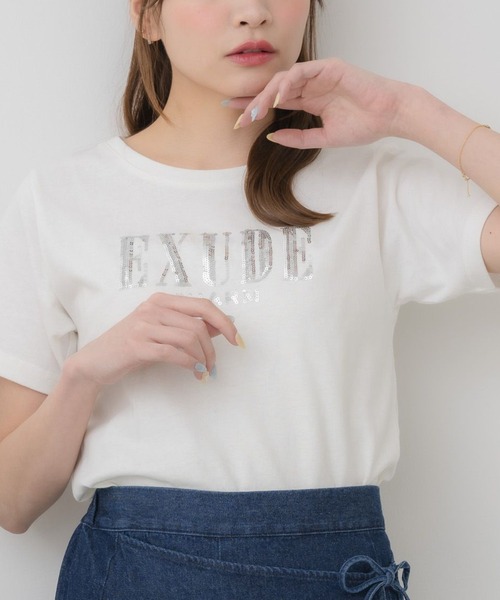 エムズグレイシー Tシャツ スパンコール 女の子 カタログ掲載 パフスリーブ 2025年最新】M'S GRACY レディース 半袖(Tシャツ) Tシャツ