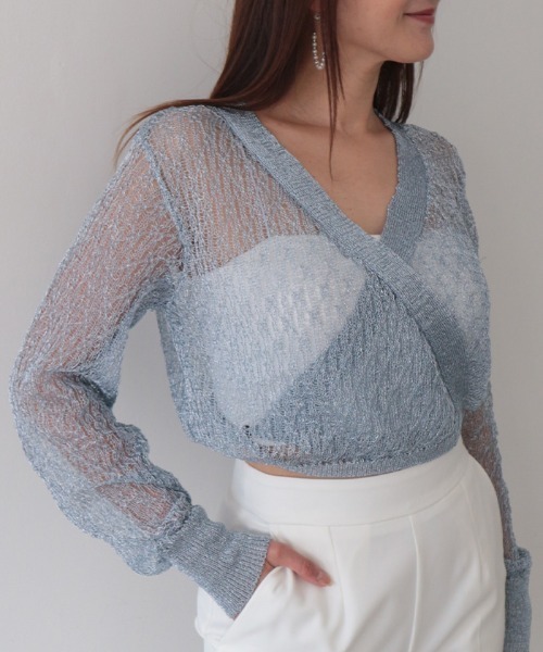 アンビエント（AMBIENT）/オープンワーク2ウェイニット AMBIENT（アンビエント） ニット セーター オープンワーク2ウェイ