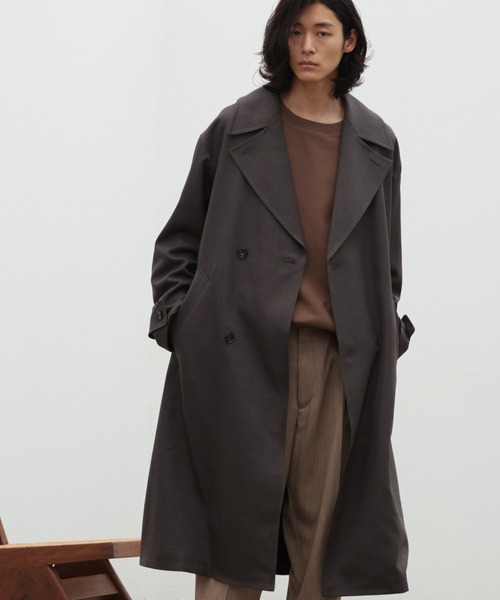 WYM LIDNM 「WYM LIDNM」 チェスターコート M ブラウン メンズ