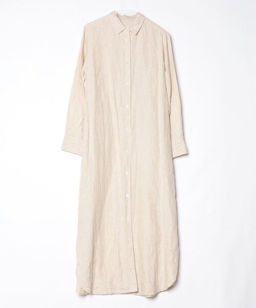 「Plage」 長袖シャツ 38 ベージュ レディース