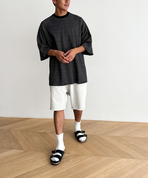 CANAL JEAN tシャツ choice_cnl ナローボーダーラグランTシャツ