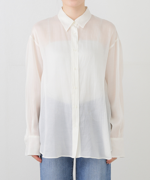 maison iena シルクブラウス IENA（イエナ） ブラウス シャツ Maison IENAシルクコットンシアー