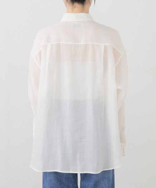 IENA（イエナ） ブラウス シャツ Maison IENAシルクコットンシアー
