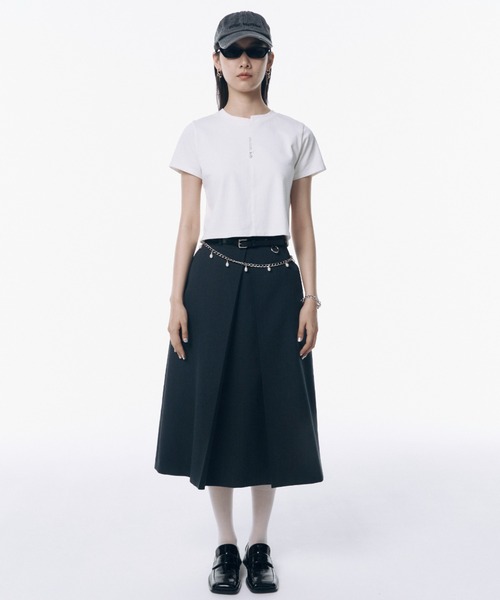 JOSE MOON（ジョゼムーン） ベルト CHAIN BELT PATENT with PEARL