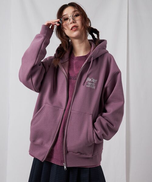 パーカー 「BEN DAVIS（ベンデイビス）」 SELECTION ZIP HOODIE /パーカー ジップパーカー ダブルジップ 短丈 刺繍 プリ | BEN DAVIS | 04