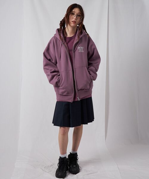パーカー 「BEN DAVIS（ベンデイビス）」 SELECTION ZIP HOODIE /パーカー ジップパーカー ダブルジップ 短丈 刺繍 プリ | BEN DAVIS | 07
