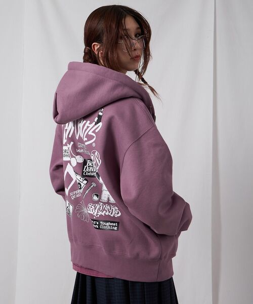 パーカー 「BEN DAVIS（ベンデイビス）」 SELECTION ZIP HOODIE /パーカー ジップパーカー ダブルジップ 短丈 刺繍 プリ | BEN DAVIS | 11