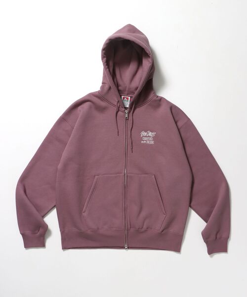 パーカー 「BEN DAVIS（ベンデイビス）」 SELECTION ZIP HOODIE /パーカー ジップパーカー ダブルジップ 短丈 刺繍 プリ | BEN DAVIS | 23