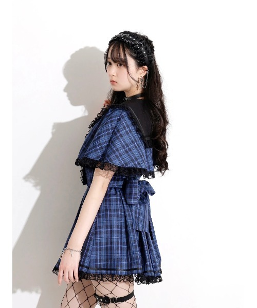 ノゾミイシグロ　フリルワンピース NOEMIE ワンピース ゴシックケープフリルセットアップ