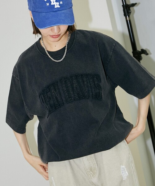 「BEN DAVIS」 半袖Tシャツ LARGE ライトグレー メンズ