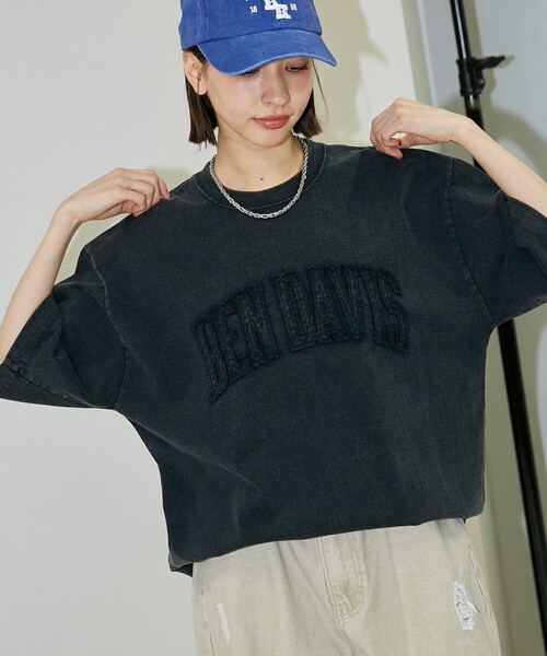「BEN DAVIS」 半袖Tシャツ LARGE ライトグレー メンズ