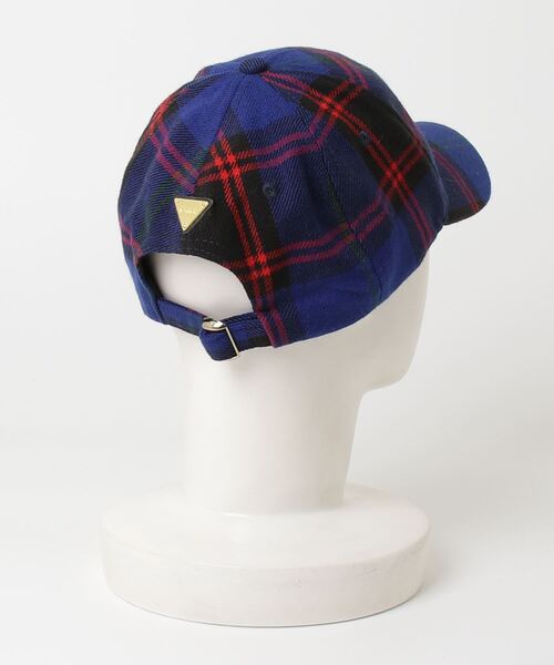 JOYRICH（ジョイリッチ） チェック柄キャップ - ブルー レディース