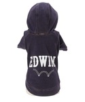 犬 服 EDWIN/デニムライクパーカー25aの詳細画像1