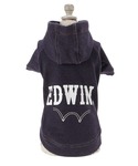 犬 服 EDWIN/デニムライクパーカー25aの詳細画像2