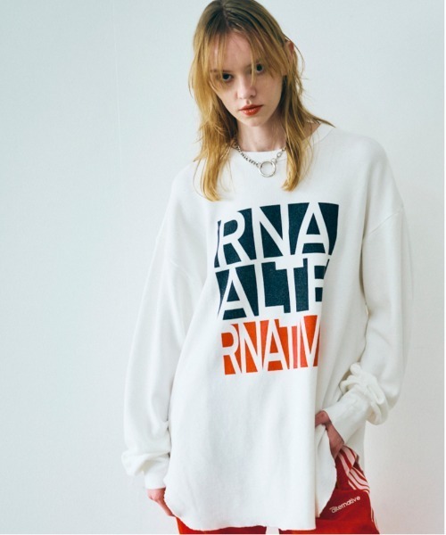 tシャツ M2509 ALTERNATIVEワッフルロンT レディース