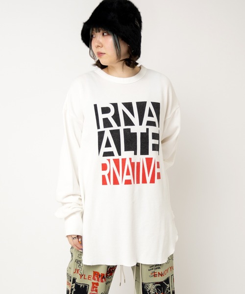 tシャツ M2509 ALTERNATIVEワッフルロンT レディース RNA tシャツ M2509 ALTERNATIVEワッフルロンT レディース