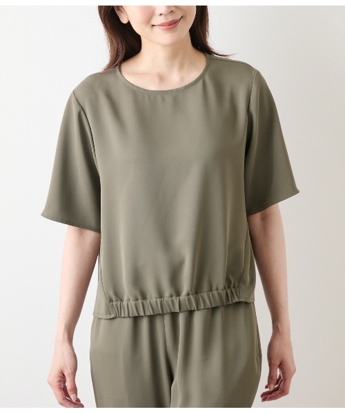 NEWYORKER（ニューヨーカー） ブラウス シャツ ポリエステルダブル